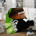 Personalized Football Sherpa Blanket Blankets Lemons Are Blue 