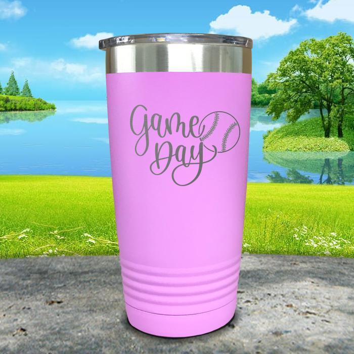 Gameday Engraved Tumbler Tumbler ZLAZER 20oz Tumbler Lavender 