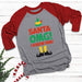 Santa I Know Him Raglan T-Shirts CustomCat Heather Grey/Red X-Small 