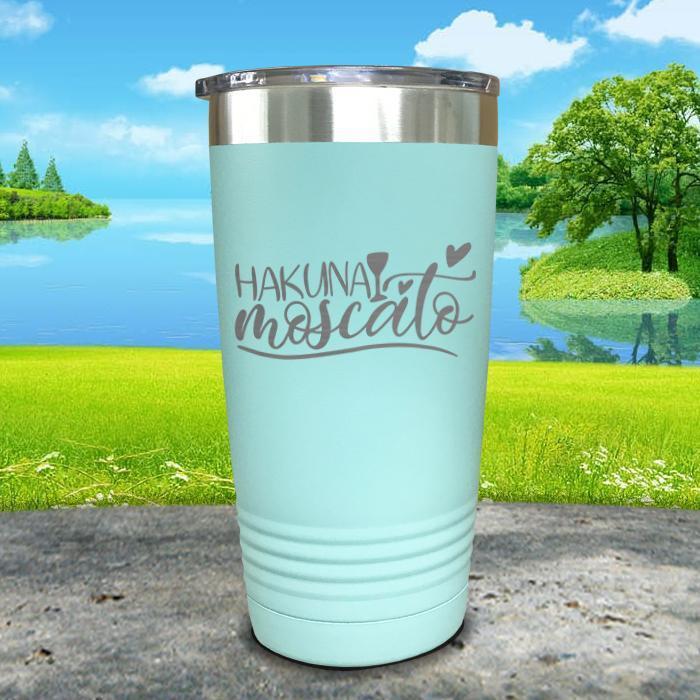 Hakuna Moscato Engraved Tumbler Tumbler ZLAZER 20oz Tumbler Mint 