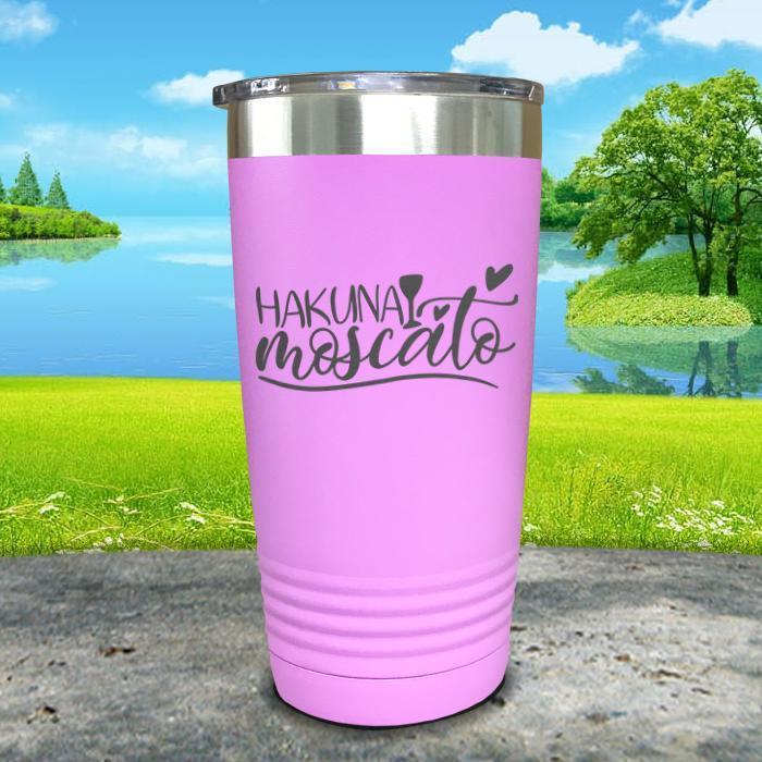 Hakuna Moscato Engraved Tumbler Tumbler ZLAZER 20oz Tumbler Lavender 