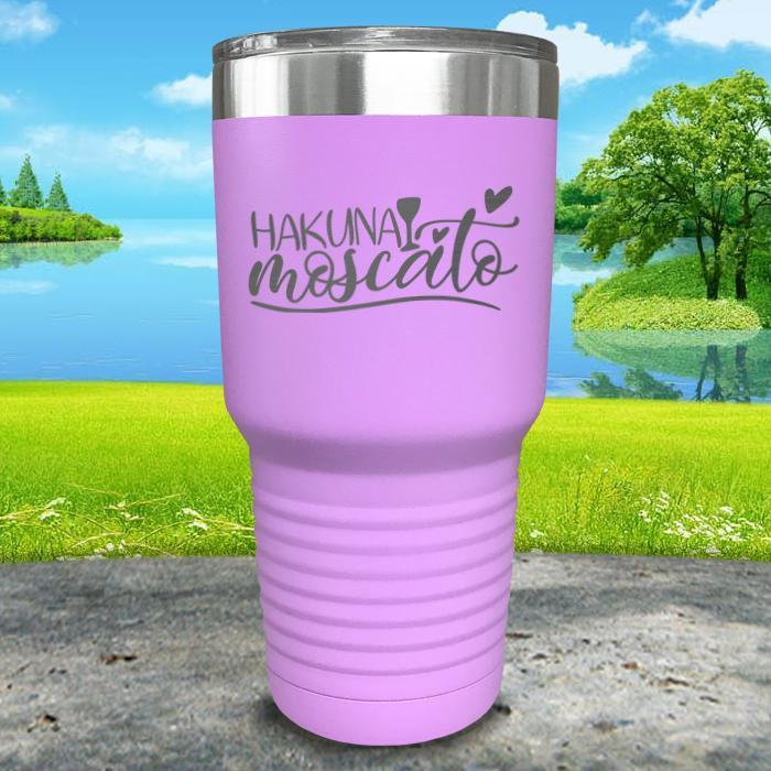 Hakuna Moscato Engraved Tumbler Tumbler ZLAZER 30oz Tumbler Lavender 