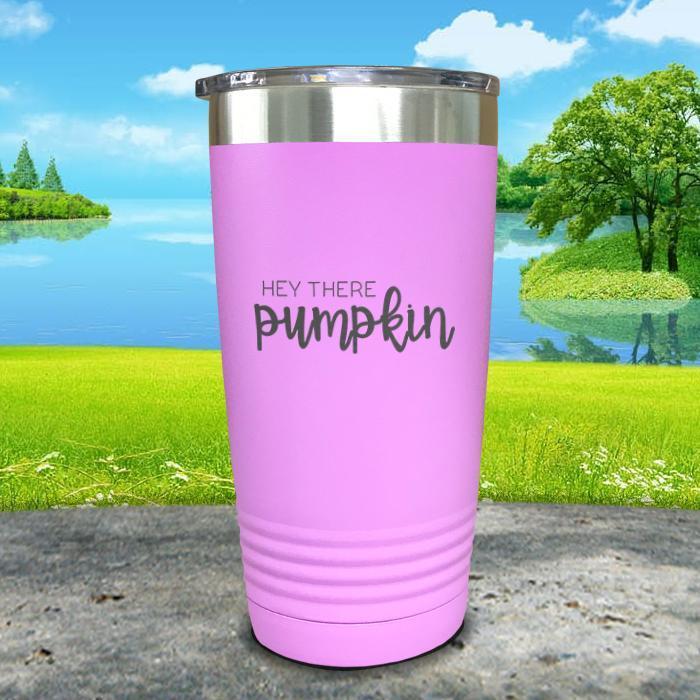 Hello There Pumpkin Engraved Tumbler Tumbler ZLAZER 20oz Tumbler Lavender 