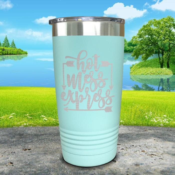 Hot Mess Express Engraved Tumbler Tumbler ZLAZER 20oz Tumbler Mint 