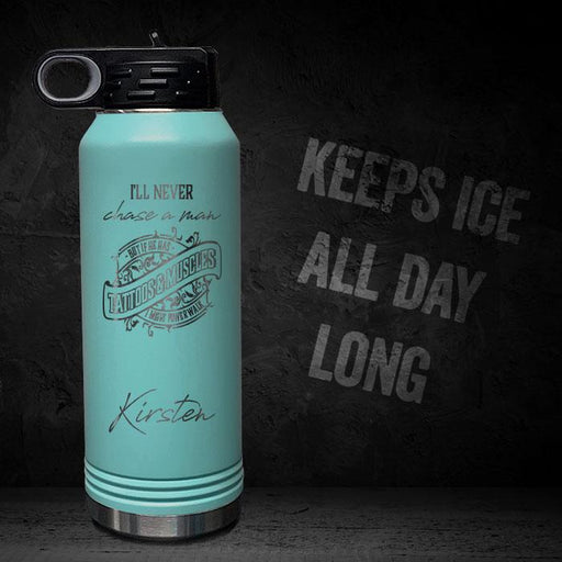 I-WILL-NEVER-CHASE-A-MAN-BUT-IF-HE-HAS-TATTOOS-MUSCLES-POWER-WALK-PERSONALIZED-32-OZ-VACUUM-INSULATED-SPORT-BOTTLE-MOTIVATIONAL-WORKOUT-GYM-QUOTE-MINT