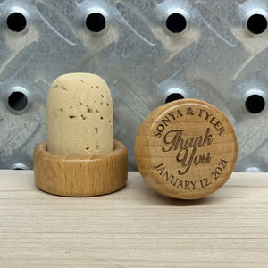 Personalized Thank You Wine Stopper (Pack Of 10)
