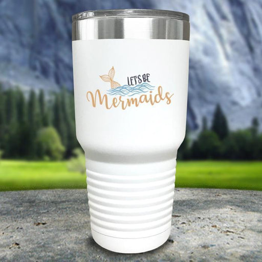 Let's Be Mermaids Color Printed Tumblers Tumbler ZLAZER 