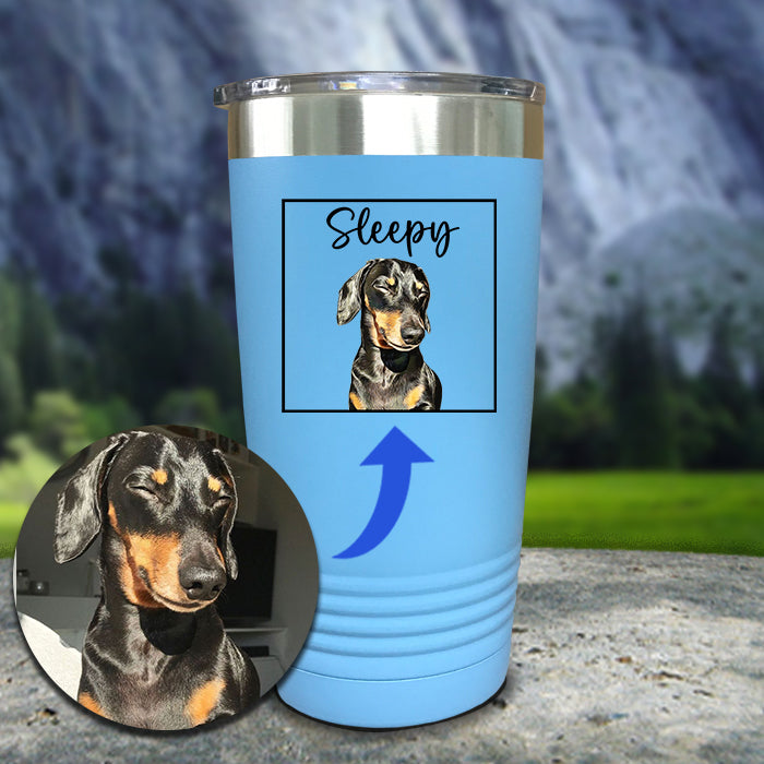 Dog Portrait - Cartoon Art Color Printed Tumblers