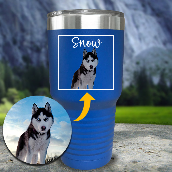 Dog Portrait - Cartoon Art Color Printed Tumblers