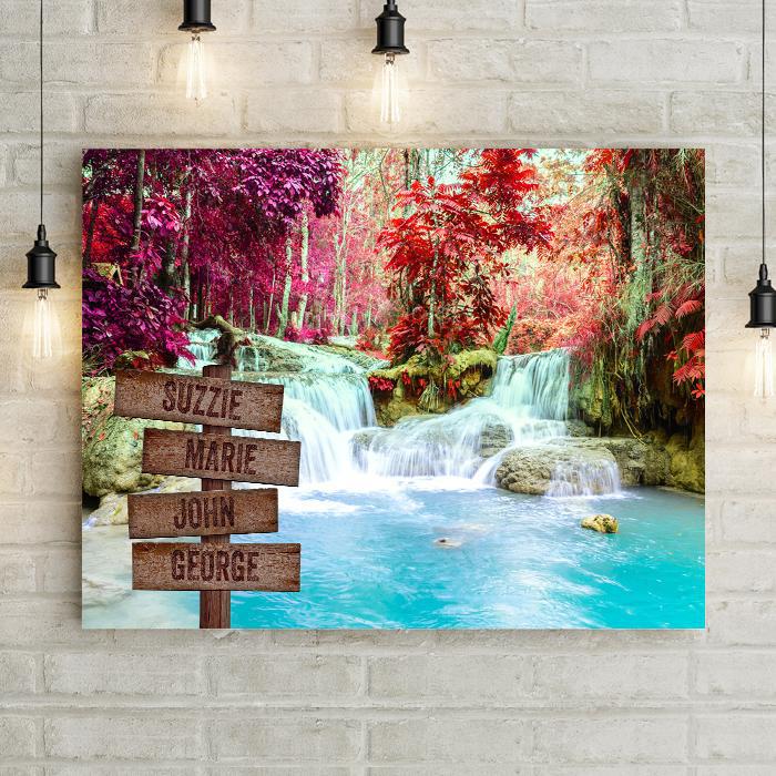 Pink Forest Personalized Premium Canvas