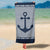 Personalized Anchor Stripes Premium Beach/Pool Towel
