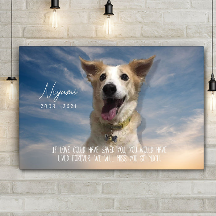 Pet Memorial Personalized Premium Canvas