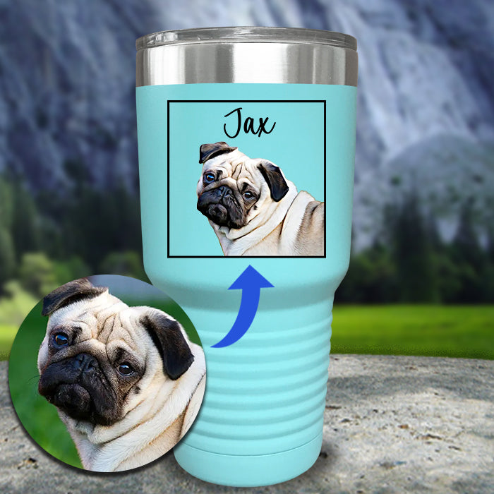 Dog Portrait - Cartoon Art Color Printed Tumblers