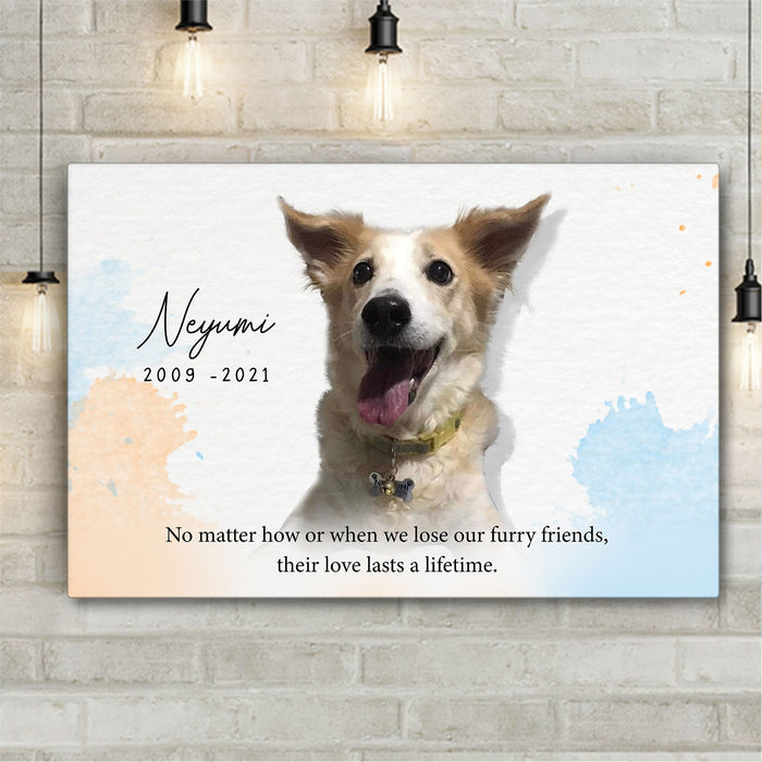 Pet Memorial Personalized Premium Canvas