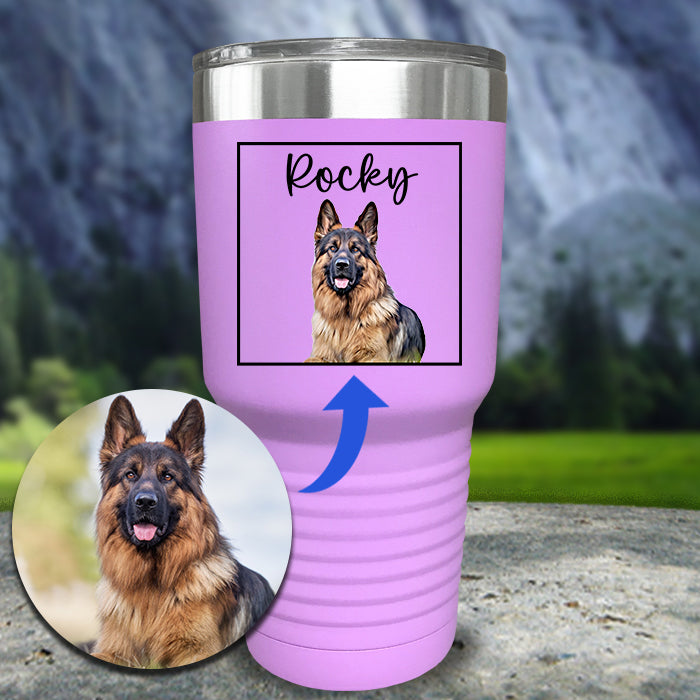 Dog Portrait - Cartoon Art Color Printed Tumblers