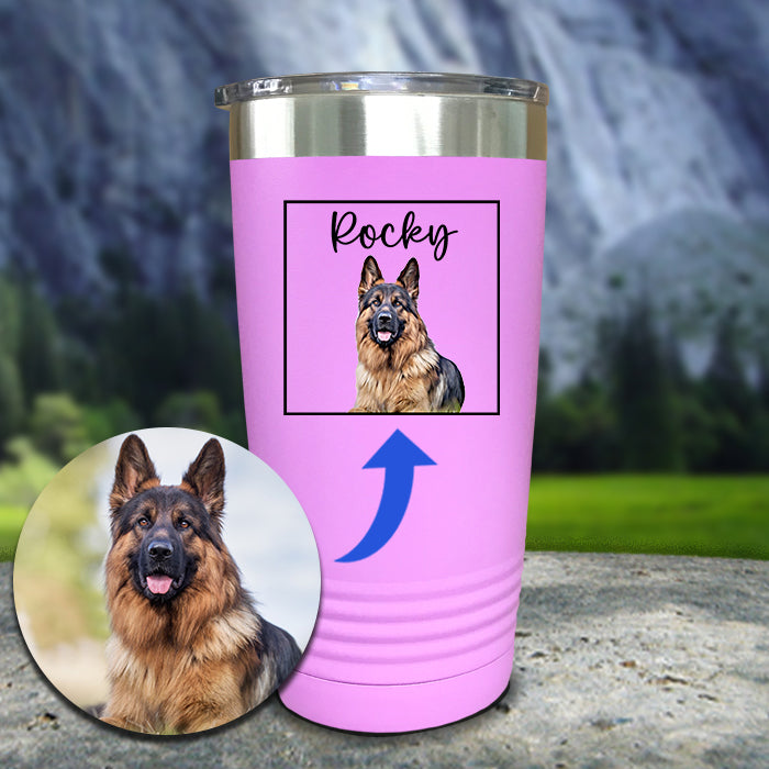 Dog Portrait - Cartoon Art Color Printed Tumblers