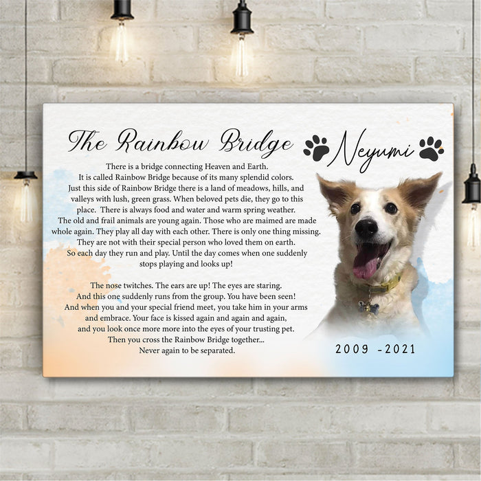 Pet Memorial Personalized Premium Canvas