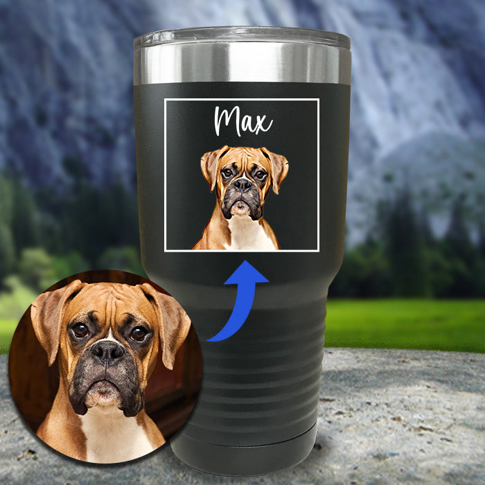 Dog Portrait - Cartoon Art Color Printed Tumblers