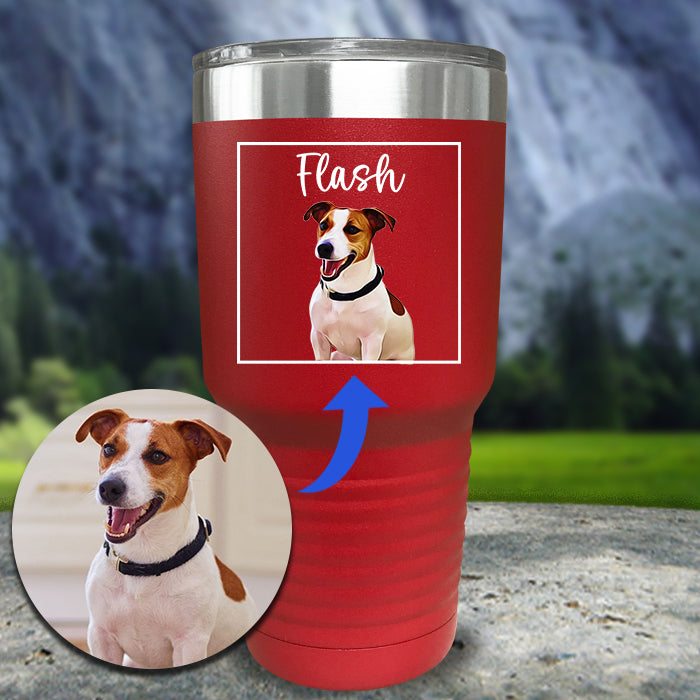 Dog Portrait - Cartoon Art Color Printed Tumblers