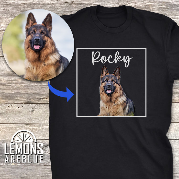 Dog Portrait - Cartoon Art Custom Premium Tee