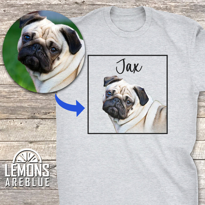 Dog Portrait - Cartoon Art Custom Premium Tee