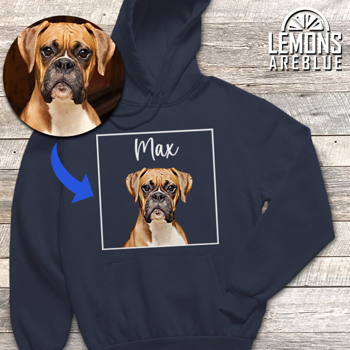 Dog Portrait - Cartoon Art Custom Premium Hoodie