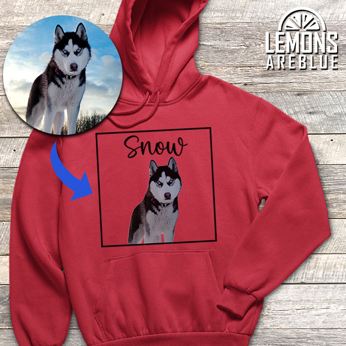 Dog Portrait - Cartoon Art Custom Premium Hoodie