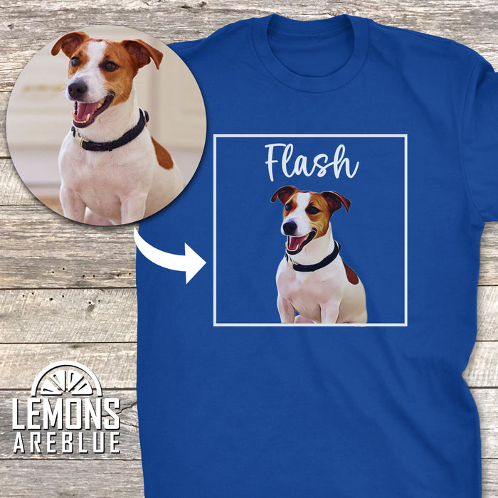 Dog Portrait - Cartoon Art Custom Premium Tee