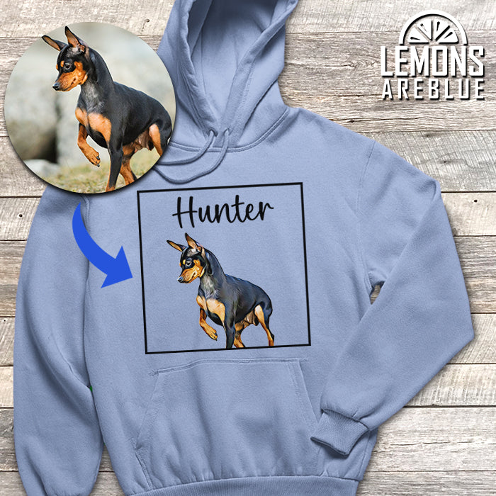 Dog Portrait - Cartoon Art Custom Premium Hoodie