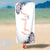 Personalized Floral Name Premium Beach/Pool Towel