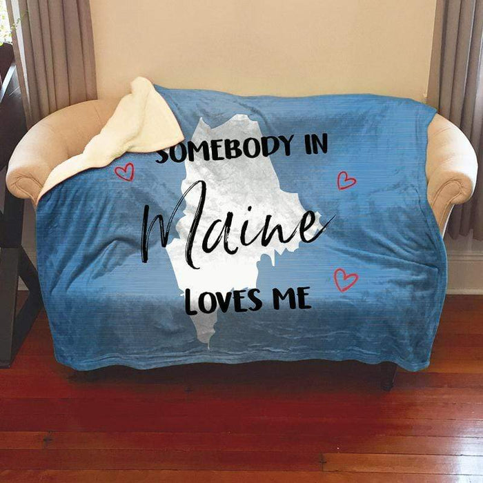 Somebody Loves Me (CUSTOM) Cozy Fleece Blankets