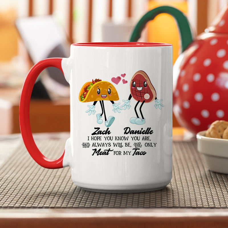 Meat And Taco Personalized Mug