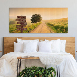 Personalized Middle Of Nowhere Oversized Premium Canvas