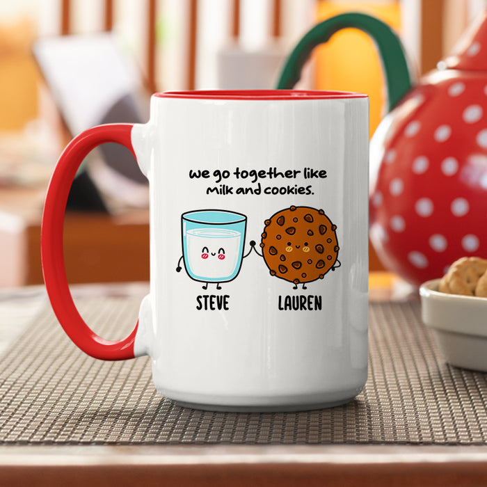 Milk And Cookies Personalized Accent Mug