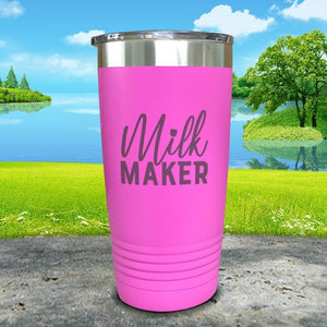 Milk Maker Engraved Tumbler Tumbler ZLAZER 20oz Tumbler Pink 