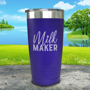 Milk Maker Engraved Tumbler Tumbler ZLAZER 20oz Tumbler Royal Purple 