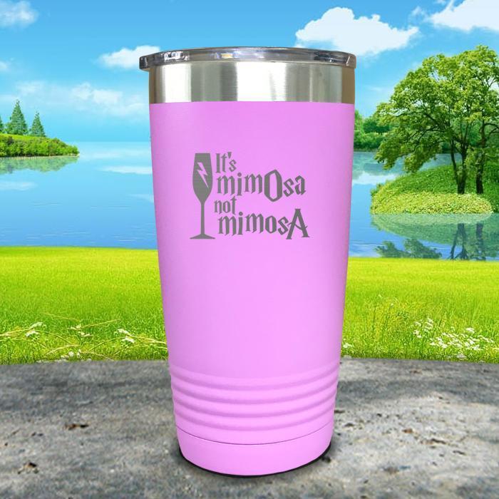 It's mimOsa not mimosA Engraved Tumbler Tumbler ZLAZER 20oz Tumbler Lavender 