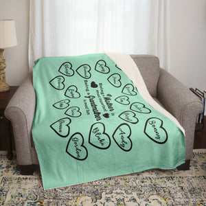 Grandmother Is Most Fun Personalized Blankets