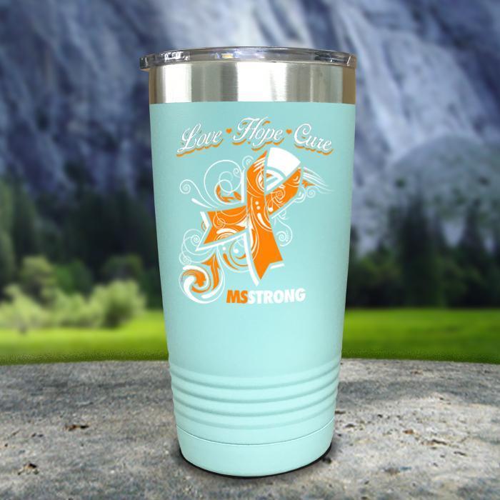 Miss Strong Color Printed Tumblers Tumbler ZLAZER 20oz Tumbler Mint 