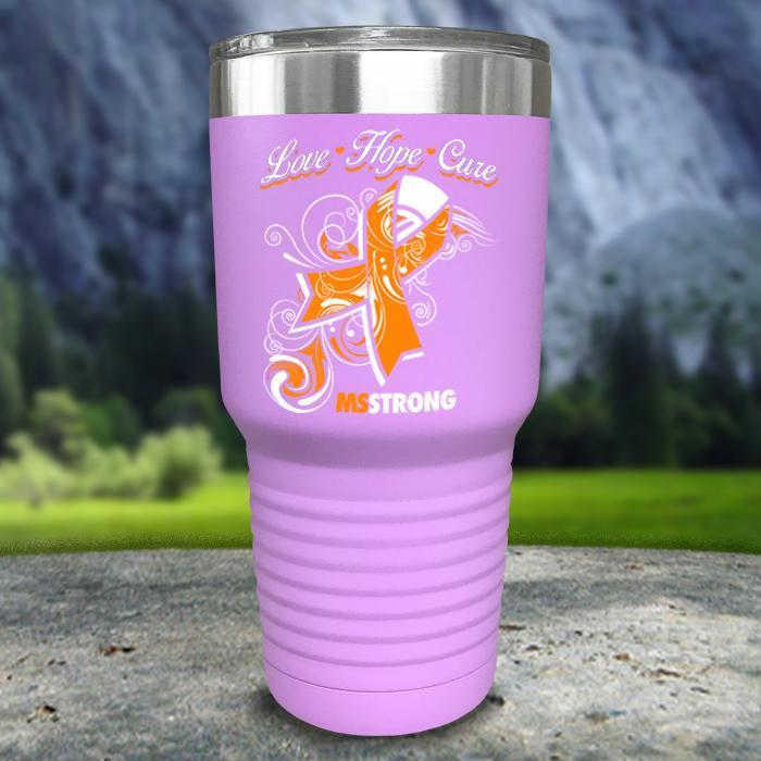 Miss Strong Color Printed Tumblers Tumbler ZLAZER 30oz Tumbler Lavender 