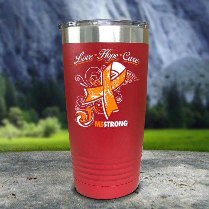 Miss Strong Color Printed Tumblers Tumbler ZLAZER 20oz Tumbler Red 