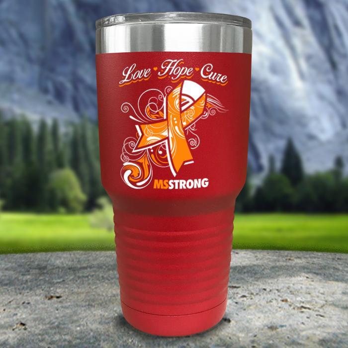 Miss Strong Color Printed Tumblers Tumbler ZLAZER 30oz Tumbler Red 