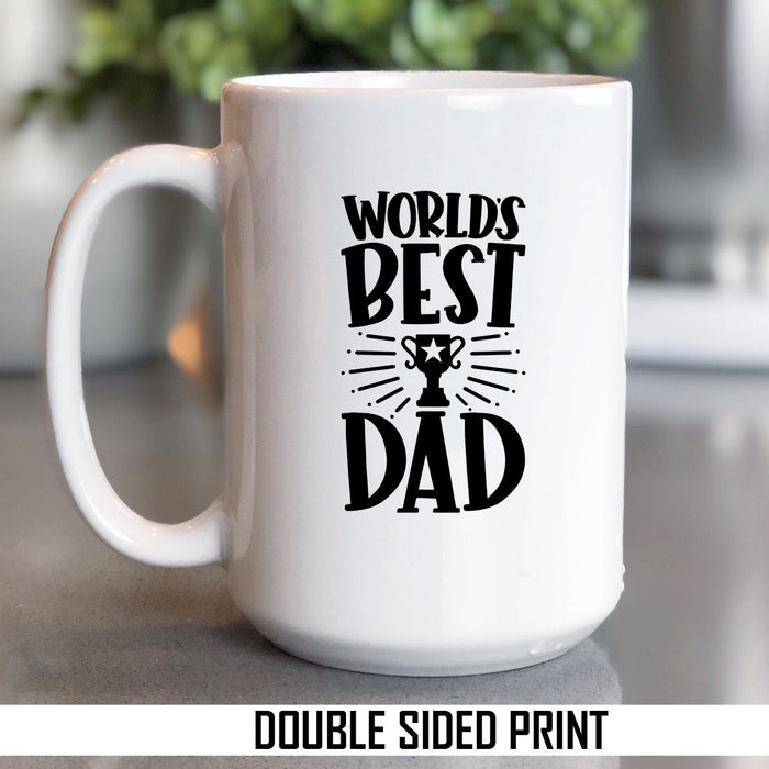 Worlds Best Dad Double Sided Printed Mug