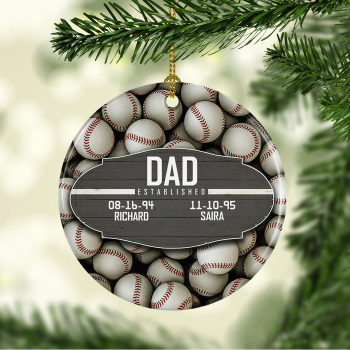 Parent Established Sports Ceramic Ornament