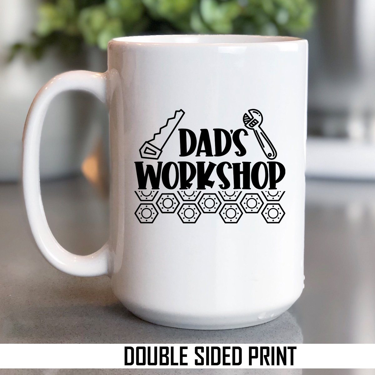 Dad's Workshop Double Sided Printed Mug