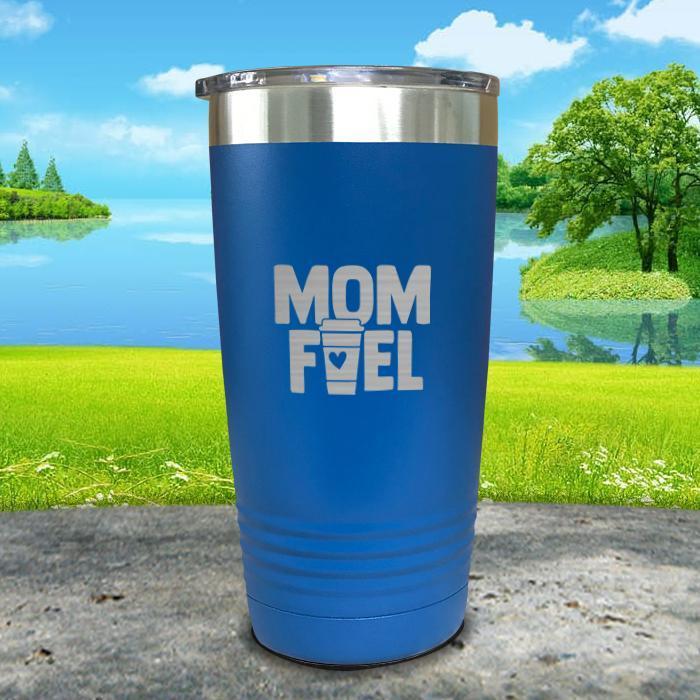 Mom Fuel Engraved Tumbler Tumbler ZLAZER 20oz Tumbler Mint 