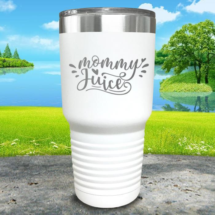 Mommy Juice Engraved Tumbler Tumbler ZLAZER 30oz Tumbler White 