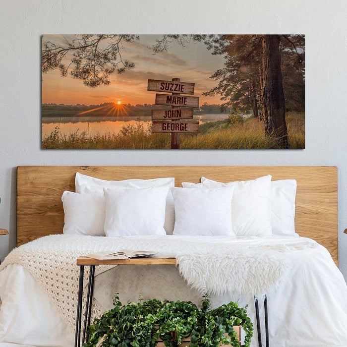 Personalized Morning Radiant Oversized Premium Canvas