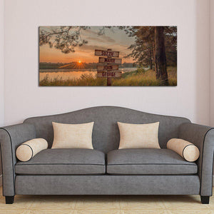 Personalized Morning Radiant Oversized Premium Canvas