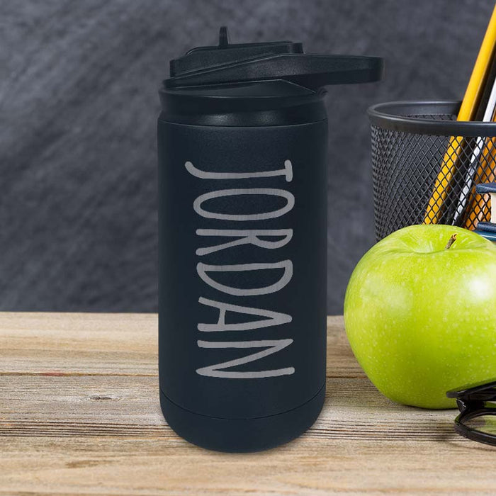 Personalized Kids Water Bottle Tumblers with Laser Engraved Name